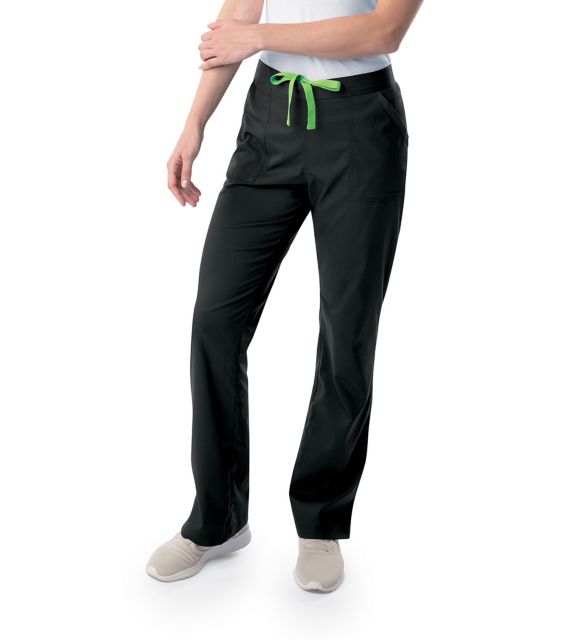 Womens Modern 1/2 & 1/2 Straight Leg Pant - Black - M