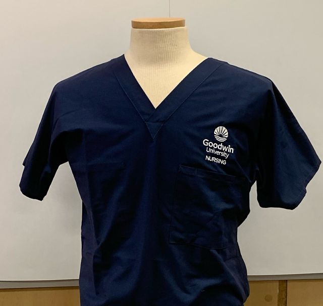 Goodwin University Unisex Scrub Top