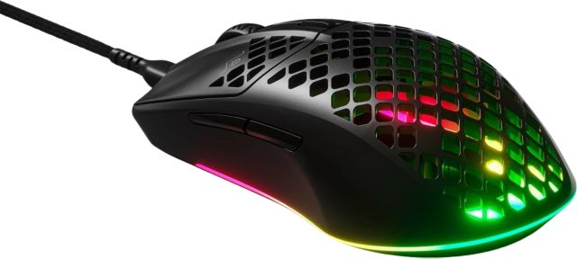 Aerox 3 Super Light Honeycomb Wired RGB Optical Gaming Mouse (Onyx)